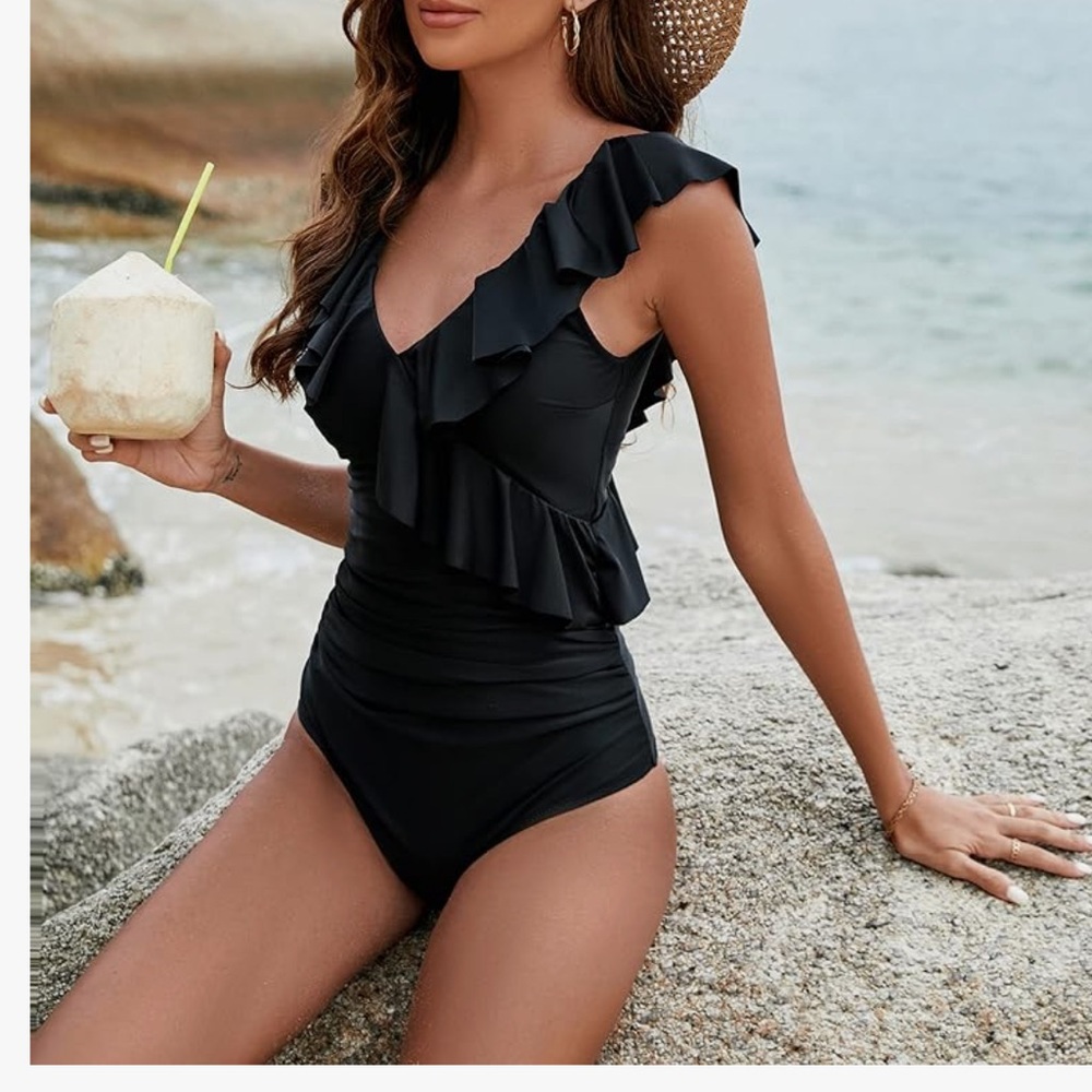 Blooming Jelly Women's Tummy Control Swimsuits Slimming Cute One Piece